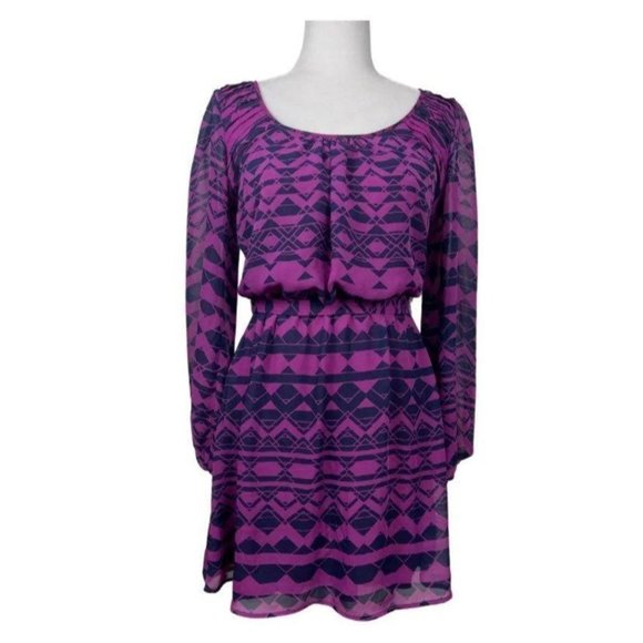 Speechless Dresses & Skirts - Speechless Purple 3/4 Sleeve Dress Sz M